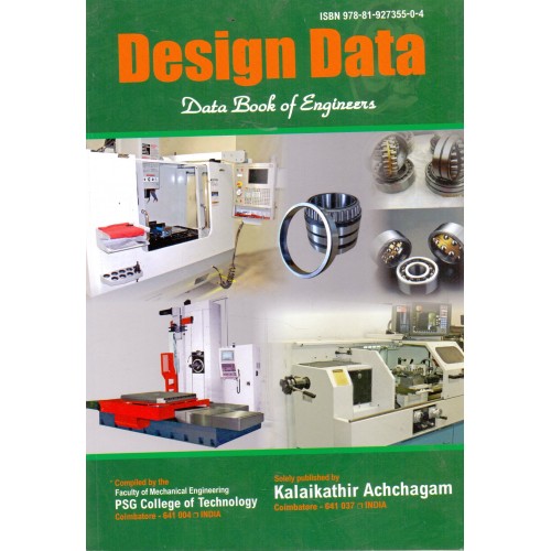 Design Data: Data Book of Engineers by Kalaikathir Achchagam Coimbatore